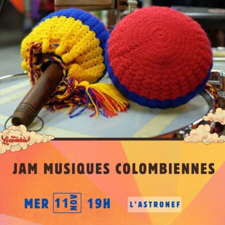 Visuel pour la Jam de musiques colombiennes